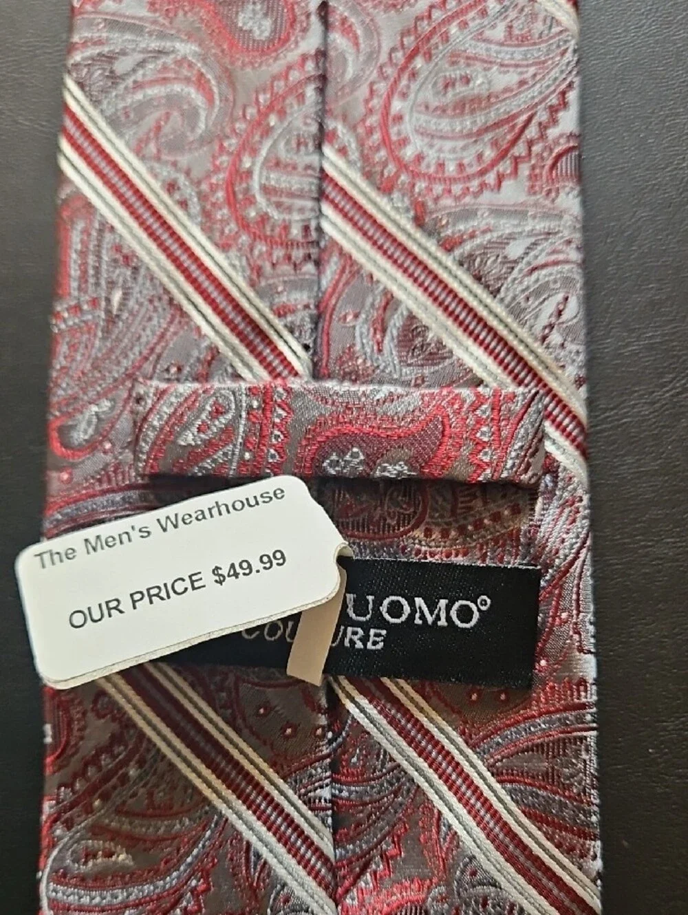 Pronto Uomo Couture 100% Silk Handmade Tie NWT